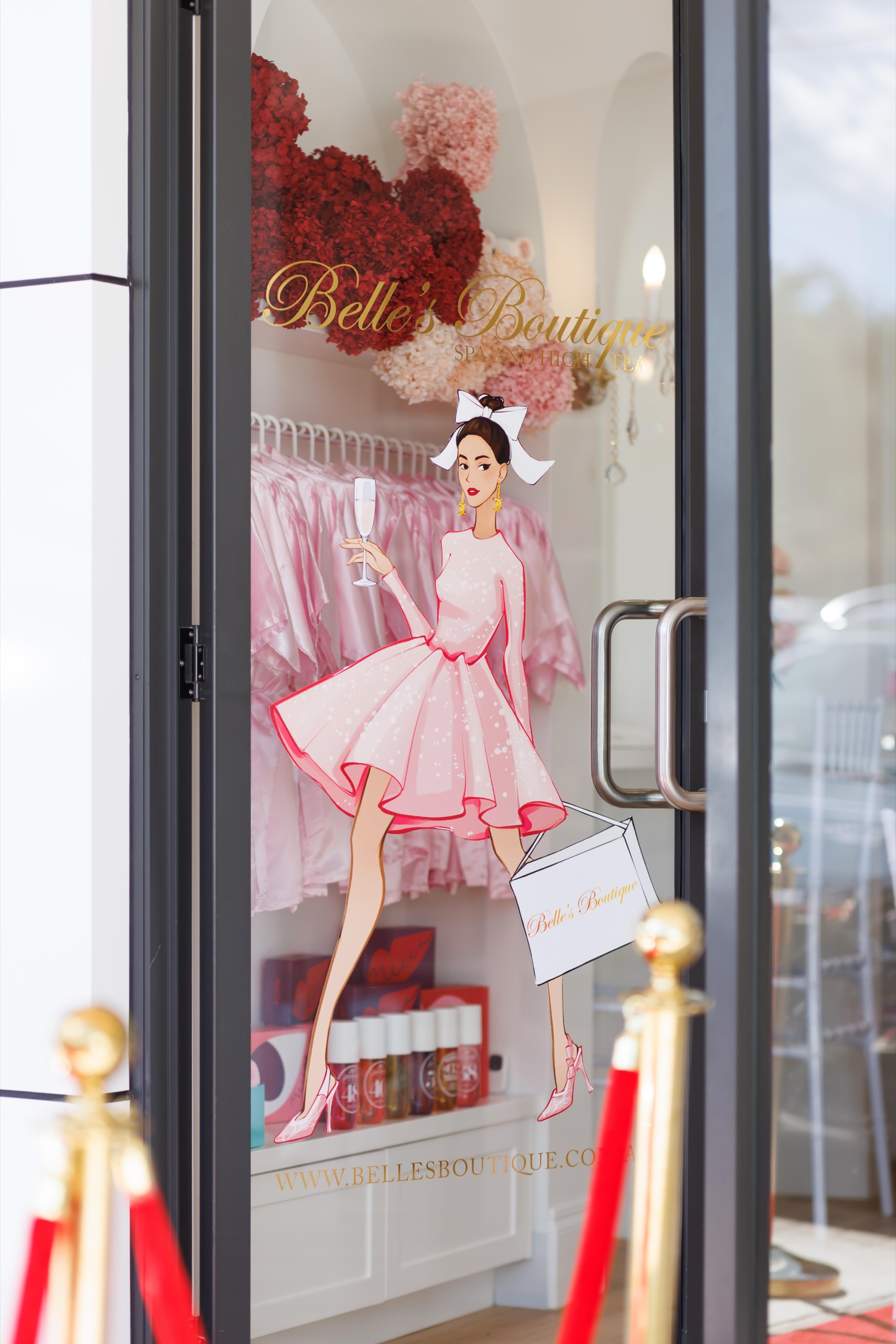 The Belle’s Boutique shopfront window