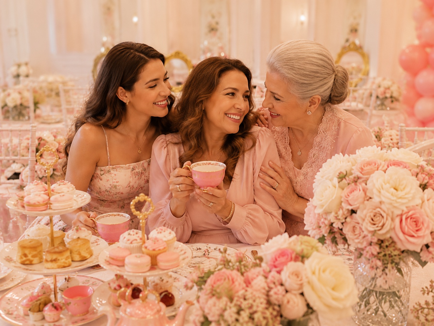 A mother and daughter at a Mother’s Day high tea